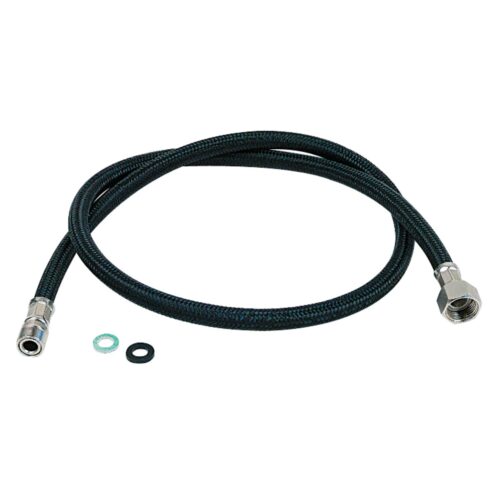 Sibel Zwarte slang voor wastafel Mengkraan 1.20m - Afbeelding 1