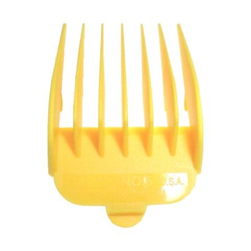 4015110080220 Wahl Opzetkam nr.5 (16 mm) geel - Afbeelding 1