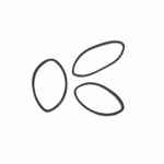 Sibel Elastische Haarbandjes Zwart 20mm 500 stuks