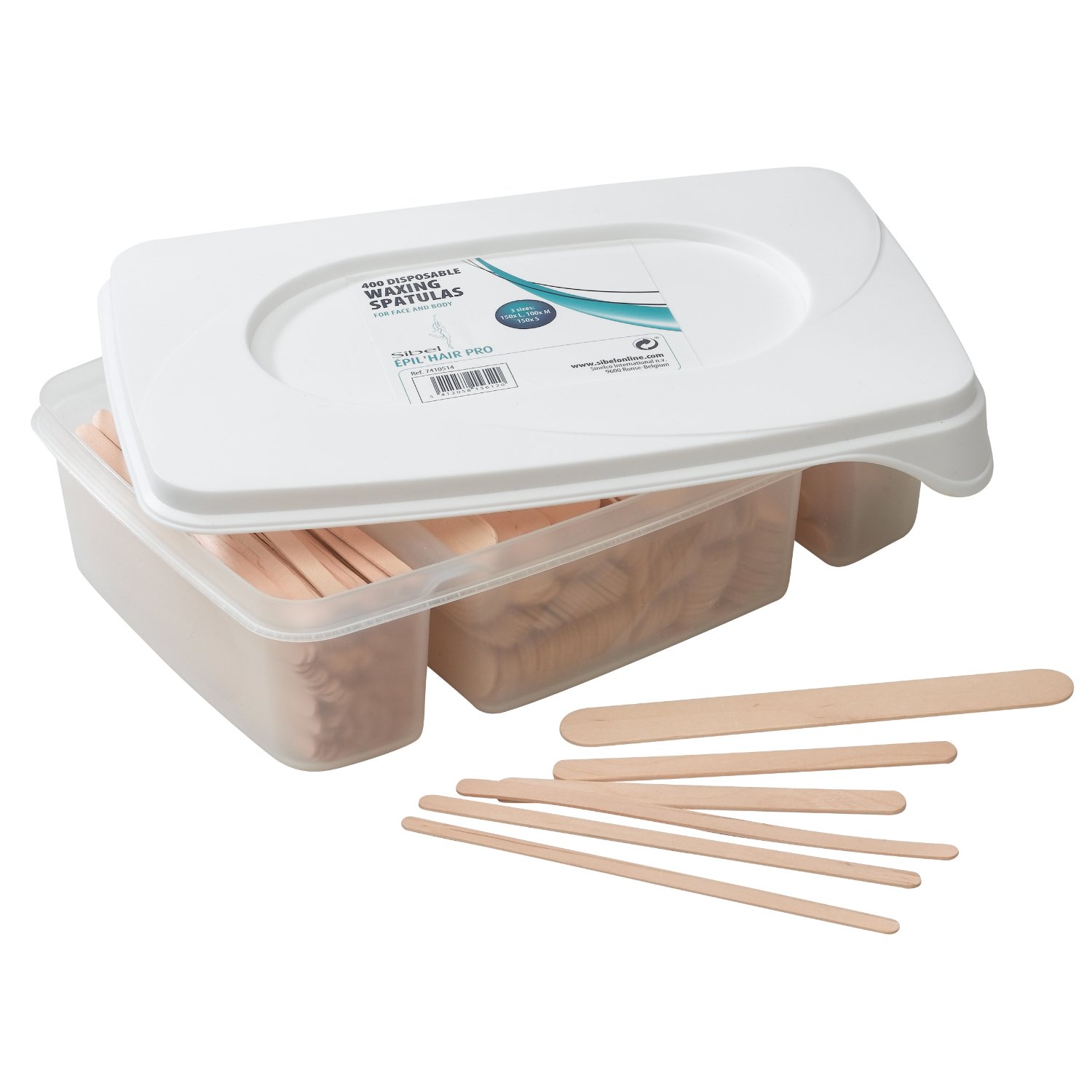 5412058156120 Sibel EHP Houten Spatels Wegwerp 150L+100M+150S - Afbeelding 1