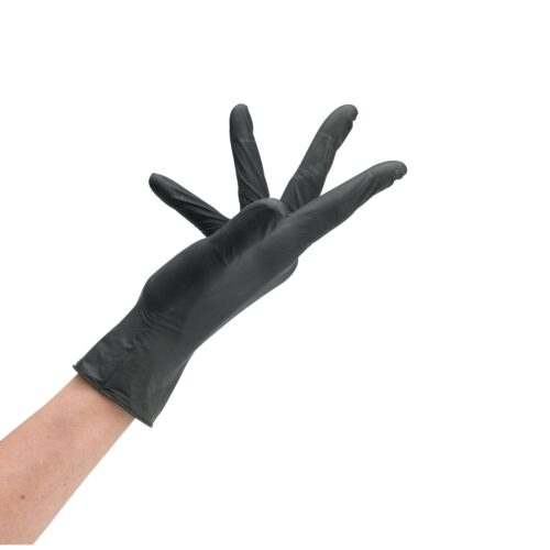 Sibel Handschoenen Wegwerp Nitril Poedervrij Zwart L 100 stuks - Afbeelding 1
