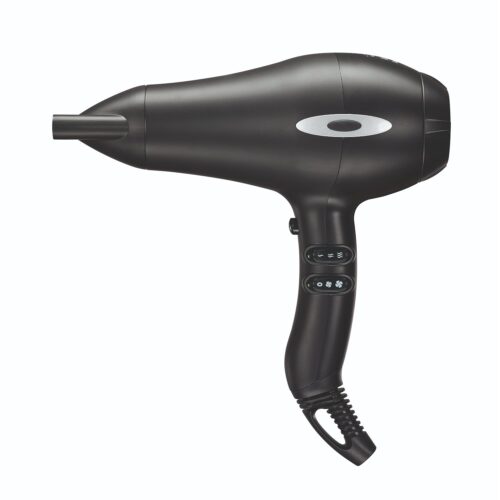 Ultron Professional Boreas Ionische AC Compacte Haardroger Mat Zwart EU - Afbeelding 1