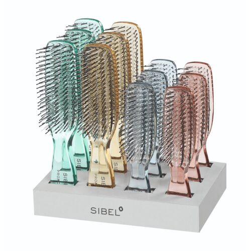 Sibel Display 12 stuks Proactive Salon Borstels - Afbeelding 1