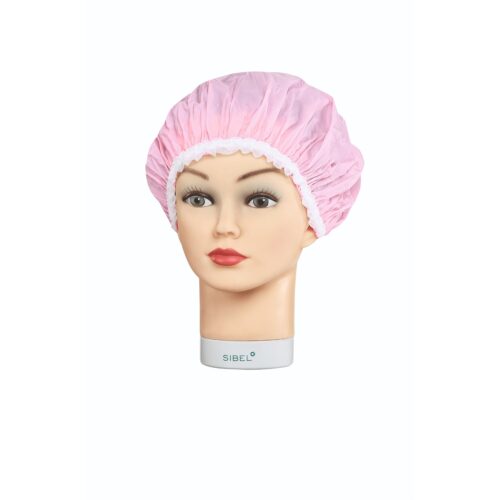 Sibel Douchekap Kunststof met Kant Roze - Afbeelding 1