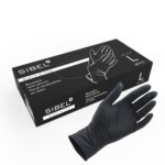 Sibel Black&Pro Gloves Reuseable Latex Satin Black L 20 stuks - Afbeelding 2