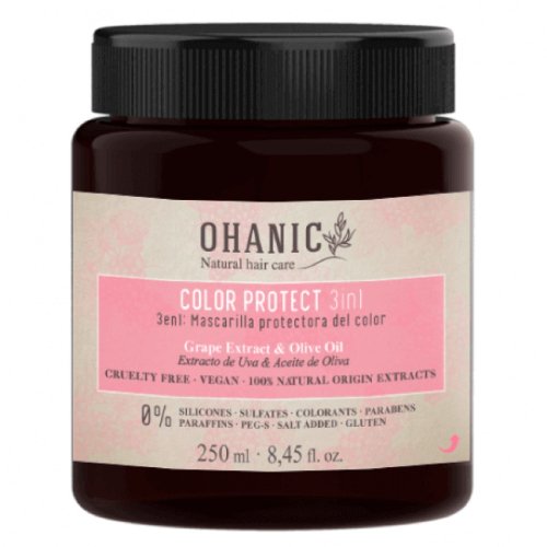 8422037024804 Ohanic Color Protect 3 in 1 Masker 250ml - Afbeelding 1