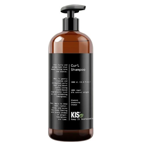 8717496446329 KIS Green Curl Shampoo 1000ml - Afbeelding 1