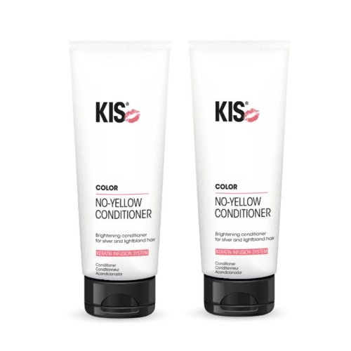 8717496446763 KIS Bleach Duo Set No Yellow Shampoo/Conditioner 250ml - Afbeelding 1
