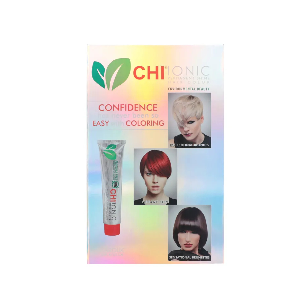 CHI Ionic Permanent Shine Hair Color Swatch Chart CHI Ionic Permanent Shine Hair Color Swatch Chart - Afbeelding 1