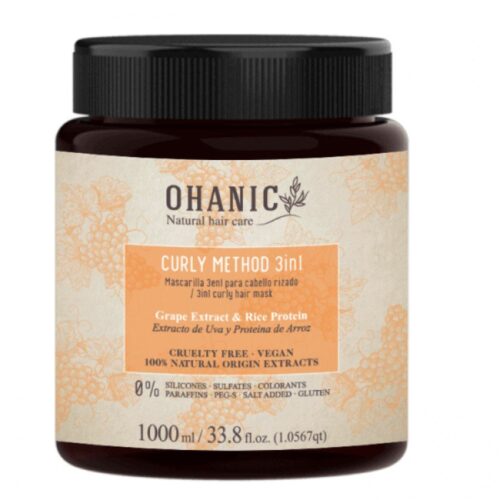 Ohanic Curly Method 3 in 1 Mask 250ml - Afbeelding 1