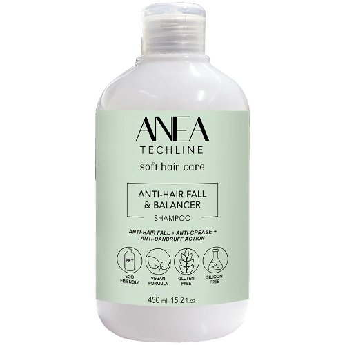 anea-techline-anti-hairloss-balancer-shampoo-450ml Anea Techline Anti Hair Loss & Balancer Shampoo 450ml - Afbeelding 1