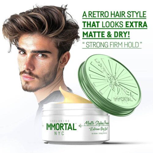 Immortal NYC Dry Matte Finish Styling Pomade 150ml - Afbeelding 4