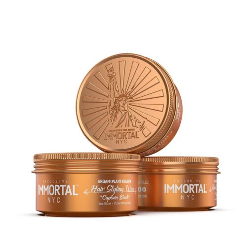 Immortal Nyc Hair Styling Wax Captain Black 150ml (new) - Afbeelding 3