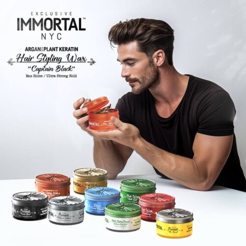 Immortal Nyc Hair Styling Wax Captain Black 150ml (new) - Afbeelding 6