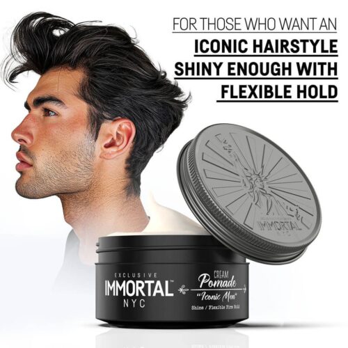 Immortal NYC Hair Wax Cream Pomade Iconic Men 150ml (New) - Afbeelding 4