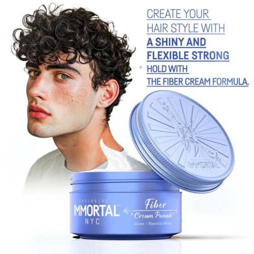 Immortal NYC Hair Wax Fiber Cream Pomade 150ml (New) - Afbeelding 4