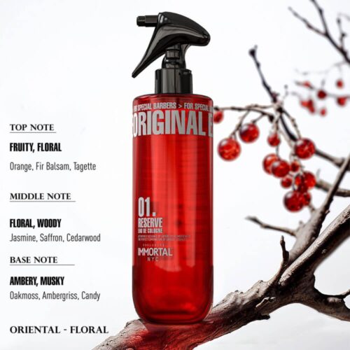 Immortal Original No. 01 Reserve Eau de Cologne 500ml - Afbeelding 3