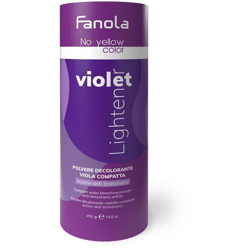 fanola-no-yellow-color-violet-lightener-blondeerpoeder-450-gr Fanola No Yellow Color Violet Lightener 450g - Afbeelding 1