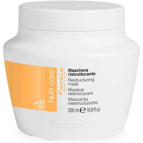 fanola-nourishing-restructuring-haarmasker-500ml Fanola Nourishing Haarmasker 500ml - Afbeelding 1