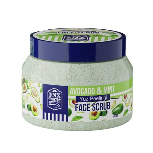 fnx-barber-face-scrub-avocado-mint-12-li-500-ml FNX Barber Face Scrub Avocado & Mint 12 Li 500ml - Afbeelding 1