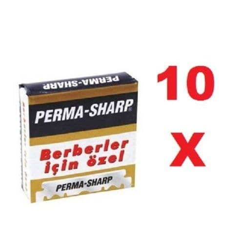 gillette-10-x-perma-sharp-single-edge-professional-razor-blades-1000-stuks Perma-Sharp Razor Blades 1000 Mesjes - Afbeelding 1