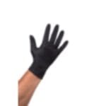 Handschoenen Zwart Ongepoederd Medium 100 Stuks - Afbeelding 2