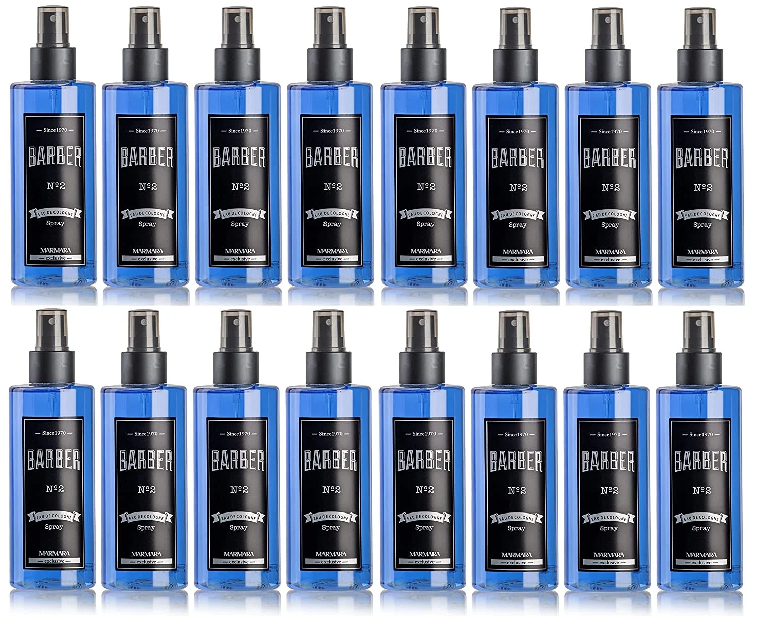 image MARMARA BARBER Cologne NO2. Blauw 250ml Spray Bottle - BOX 16 STUKS - Afbeelding 1