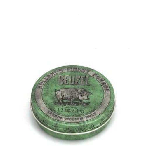 reuzel-green-grease-medium-hold-35g Reuzel Green Grease Medium Hold 35g - Afbeelding 1