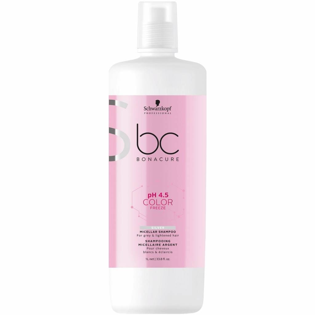 schwarzkopf-bc-ph-45-color-freeze-silver-shampoo-s.jpg Schwarzkopf BC pH 4.5 Color Freeze Silver Shampoo 1000ml - Afbeelding 1