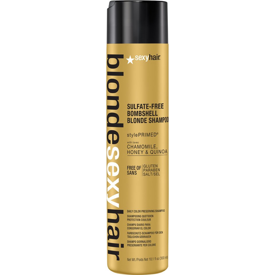 sexyhair-blonde-sulfate-free-bombshell-blonde-sham Blonde Sexy Hair Sulfate Free Blonde Shampoo 300ml - Afbeelding 1