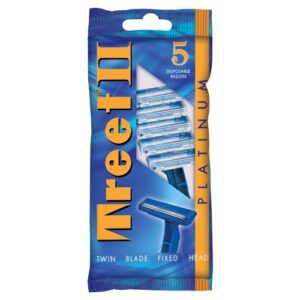 Treet II 5 Scheermessen in een Zakje